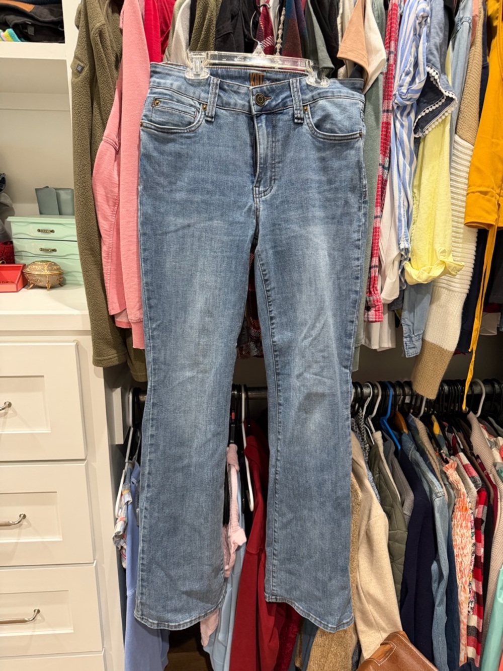 Kut from the Kloth Medium Wash Blue Flare Jeans